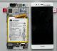 COQUE AVANT ASSEMBLEE BLANCHE (COQUE+LCD+TP+HP) AVEC BATTERIE EVA-LX9=>02350RKF