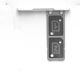 CAP TRAY DUAL WHITE