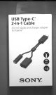 SONY USB TYPE-C 2-IN-1 CABLE EC270